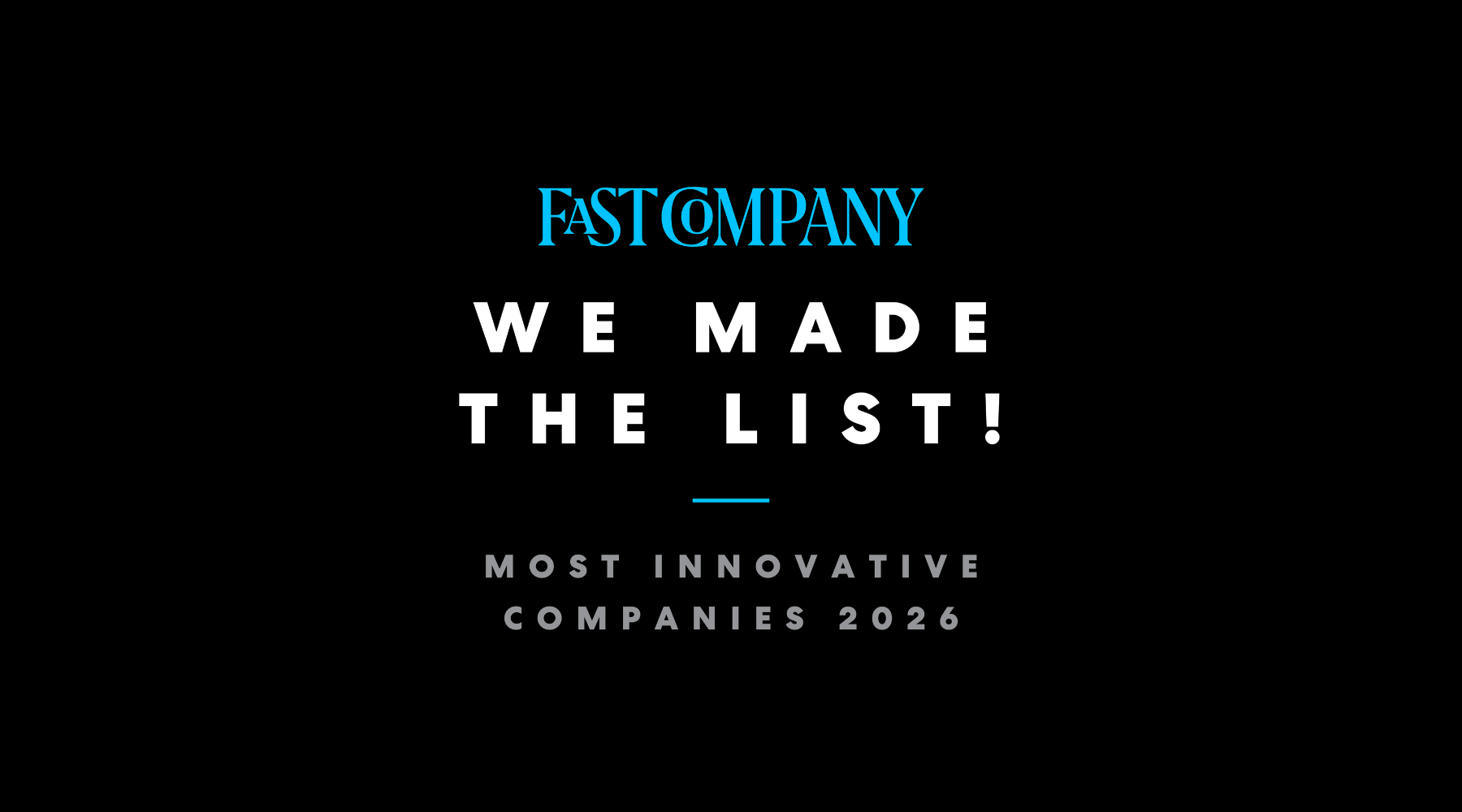 Moasure Named #1 Most Innovative Company in Fast Company’s 2026 Rankings